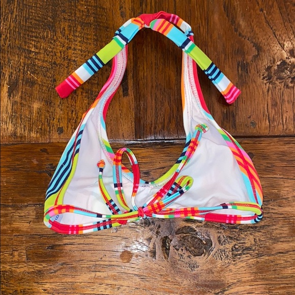 👙Submarine Boy Cut Multi Stripe & Halter bikini - Picture 7 of 8